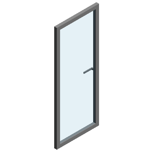 窗嵌板单扇平开无框铝窗rfa