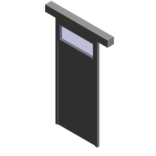 木质单扇平开弹簧门