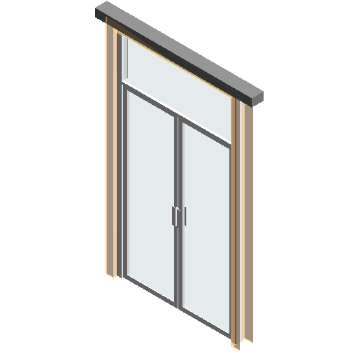 木质双扇平开弹簧门