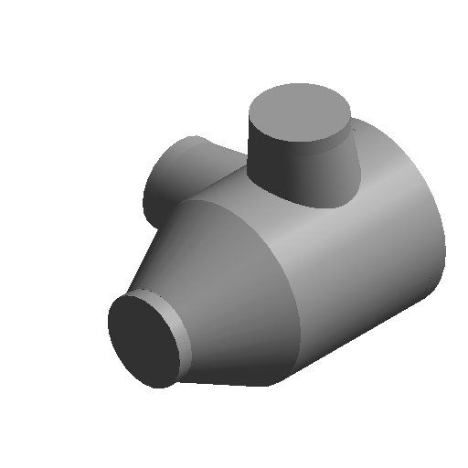 圆形变径斜四通 - 90 度.rfa