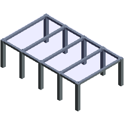 钢结构装配式防倒塌棚架