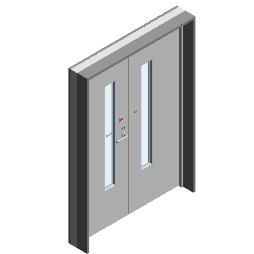 防火门-隔音-双扇-甲级.rfa