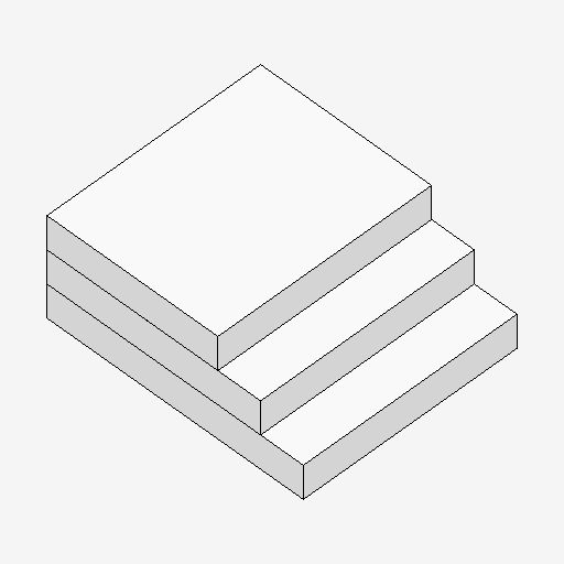 三级台阶单边2000x2000x300
